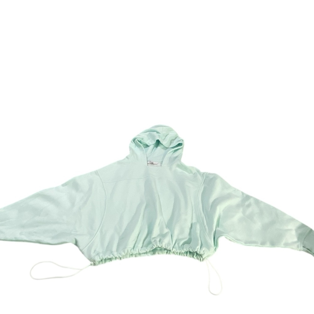 Oversized Cropped DSG hoodie by Twitch + Allison Color Mint Green Pullover Sz M